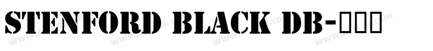 Stenford Black DB字体转换